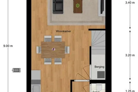 Plattegrond 1 van Lange Geer 3
