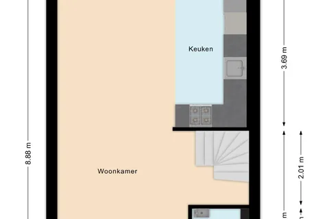 Plattegrond 1 van Snaphaan 12
