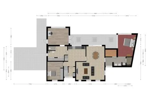 Plattegrond 1 van Raadhuisstraat 7a