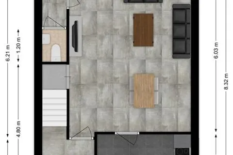 Plattegrond 1 van Bruinissestraat 50