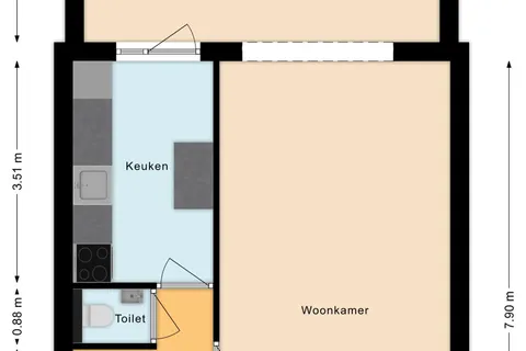 Plattegrond 1 van van Bossehof 15