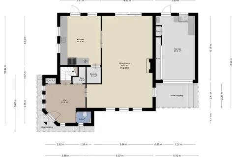 Plattegrond 1 van van Hogendorpstraat 6