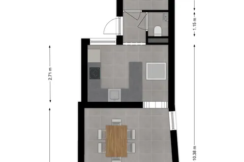 Plattegrond 1 van P.C. Hooftstraat 24