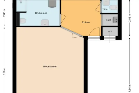 Plattegrond 1 van Constance Gerlingsstraat 31