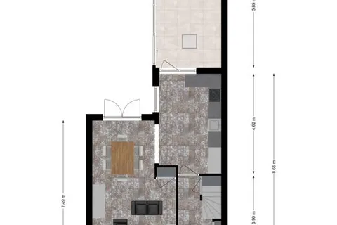 Plattegrond 1 van Doctor Schaepmanstraat 7