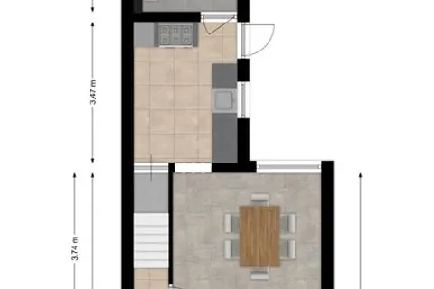 Plattegrond 1 van Esdoornstraat 23