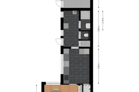Plattegrond 1 van Oranjeplein 38