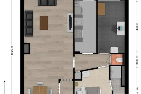 Plattegrond 1 van Daniël Josephus Jittastraat 91