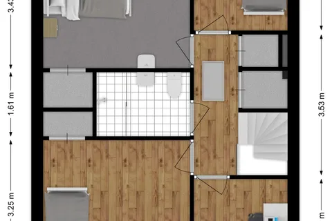Plattegrond 1 van Lucas van Leijdenstraat 6