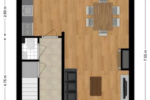 Plattegrond 1 van Frans Halsstraat 10