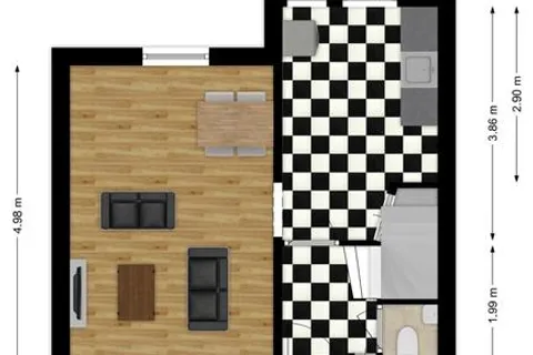 Plattegrond 1 van Margrietstraat 18
