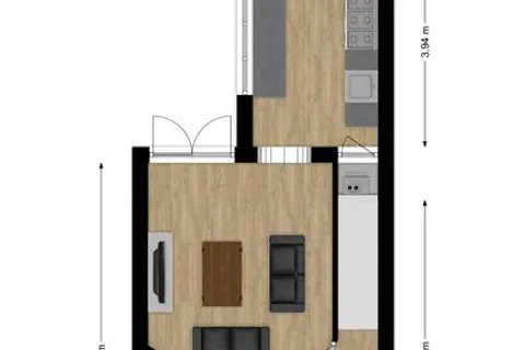 Plattegrond 1 van Gildebroedersstraat 24
