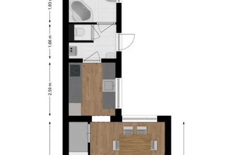 Plattegrond 1 van Van Kinschotplein 17