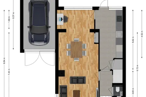 Plattegrond 1 van van Assendelftstraat 34