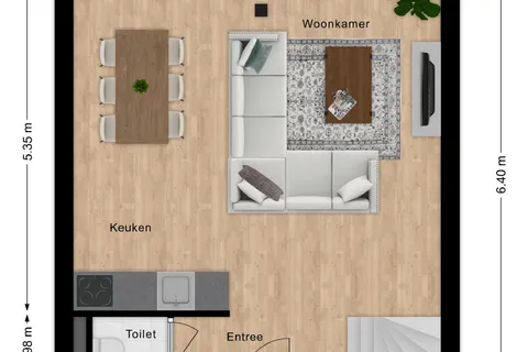 Plattegrond 1 van Wilhelminastraat 10j