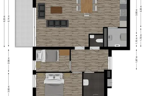 Plattegrond 1 van St. Jansplein 52