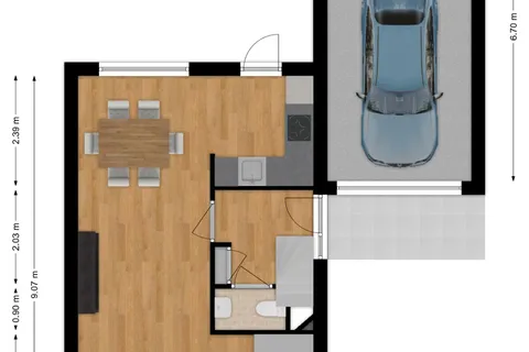 Plattegrond 1 van Marga Klompéstraat 64