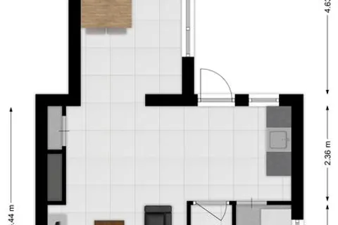 Plattegrond 1 van Wethouder van de Lisdonkstraat 4