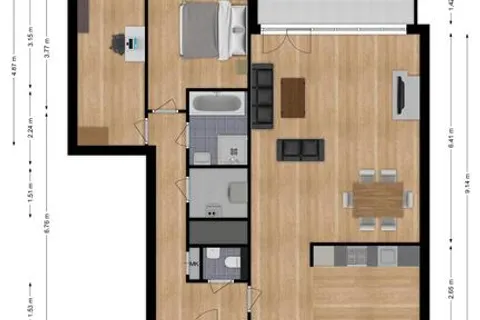 Plattegrond 1 van Buxusplaats 143