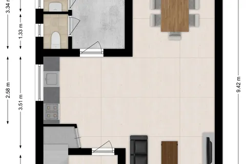 Plattegrond 1 van Pastoor Sprangersstraat 2