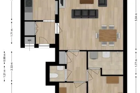Plattegrond 1 van Hugo Verrieststraat 51