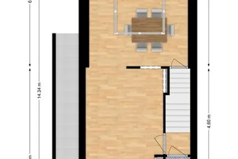 Plattegrond 1 van Bredaseweg 241