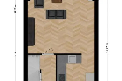 Plattegrond 1 van Waardenburgstraat 88