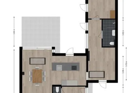 Plattegrond 1 van Schout Backstraat 18