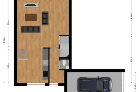 Plattegrond 1 van Oegstgeeststraat 53