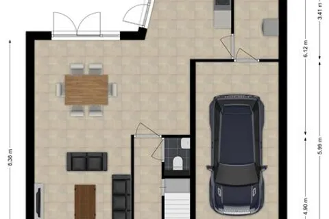 Plattegrond 1 van Milheezestraat 48