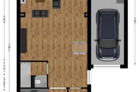 Plattegrond 1 van Distelbergstraat 20