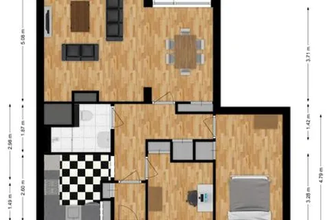 Plattegrond 1 van Huijsmansstraat 2