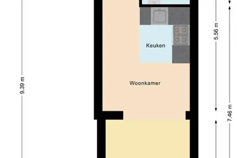 Plattegrond 1 van Telegraafstraat 23-04