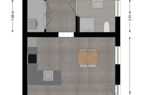 Plattegrond 1 van Achter den Ham 7