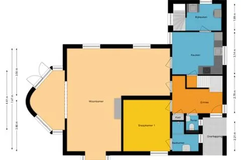 Plattegrond 1 van Crispijnhof 28