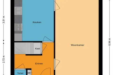 Plattegrond 1 van Jupiterlaan 6