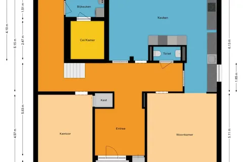 Plattegrond 1 van Julianalaan 29