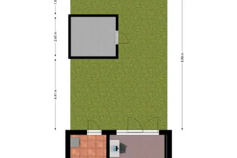 Plattegrond 1 van Kapelstraat 5