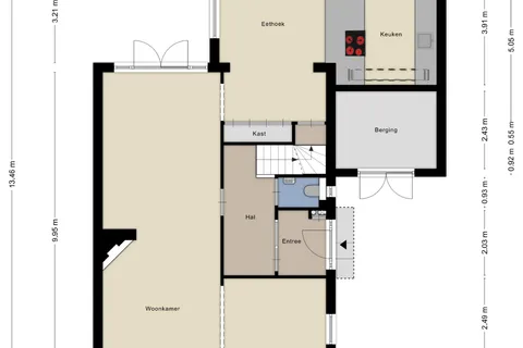Plattegrond 1 van Regentesselaan 31
