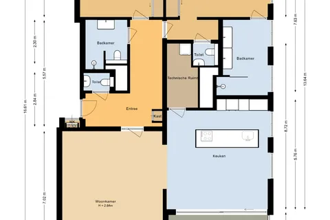 Plattegrond 1 van Aida de Mirandaplein 91
