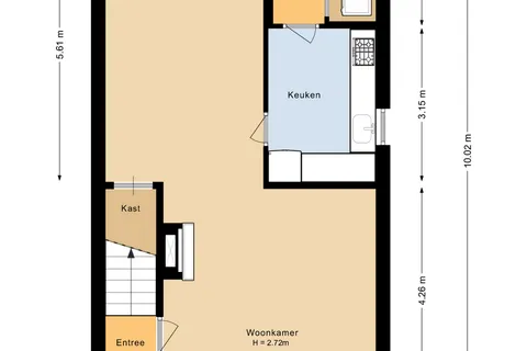 Plattegrond 1 van Valkenierslaan 187