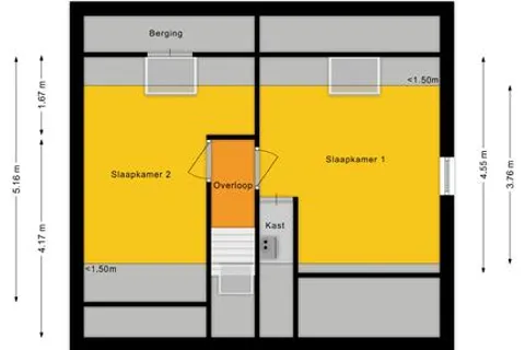 Plattegrond 1 van Eindsestraat 29