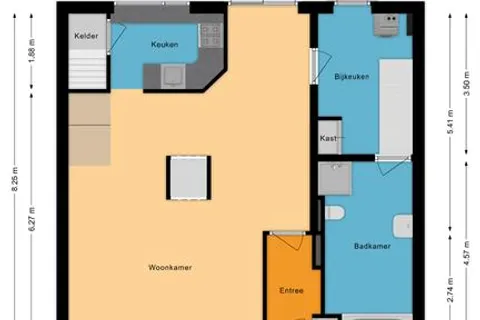 Plattegrond 1 van Eindsestraat 65