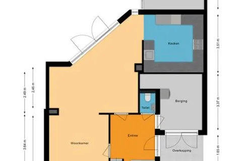 Plattegrond 1 van Zuringweide 10