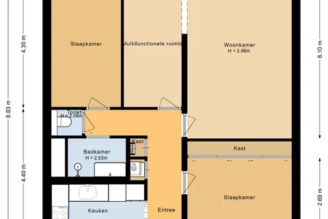 Plattegrond 1 van Antwerpenstraat 192