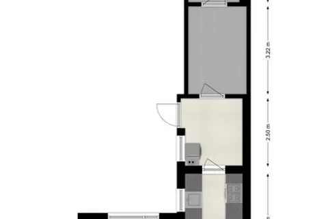 Plattegrond 1 van Sint Marcusstraat 24