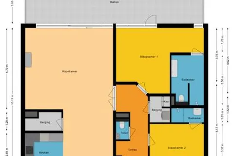 Plattegrond 1 van Lage Ham 13-03