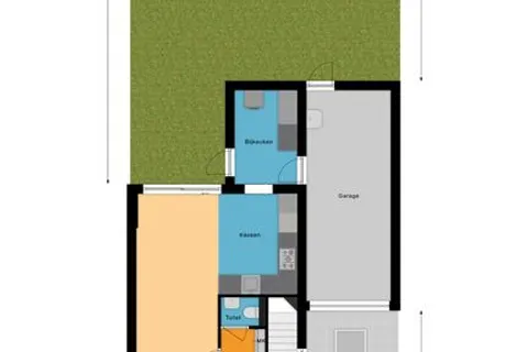 Plattegrond 1 van Kamilletuin 14