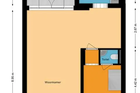 Plattegrond 1 van van Riebeeckstraat 29