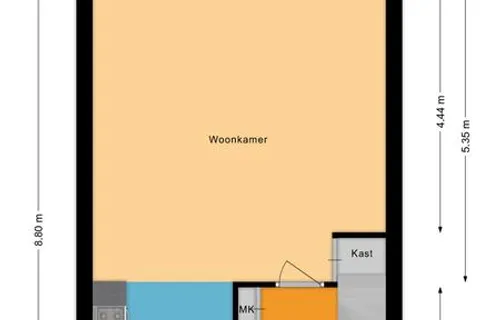 Plattegrond 1 van Simon Vestdijkstraat 79